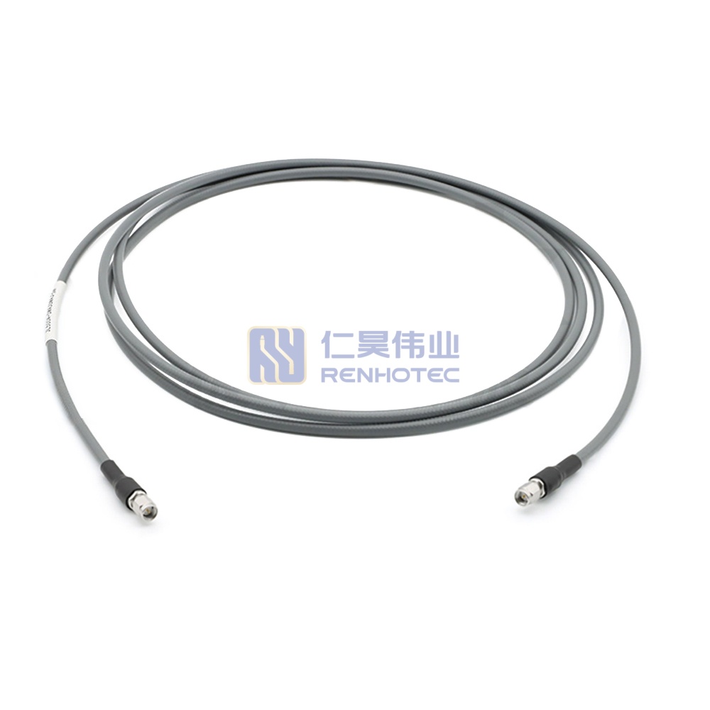Millimeter-Wave Low Loss Phase Stable Test Cable, SMA Male to Female, Coaxial RF Cable, 18GHz - RHT-605-20648