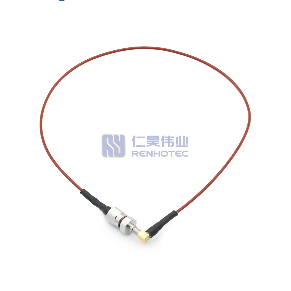 Mobile Phone RF Test Cable, SMA Male to ML51 Right-Angle Female, High Frequency 8GHz, Test Probe - RHT-605-20650