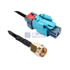 Mini FAKRA Female to SMA Male RF Cable Assembly