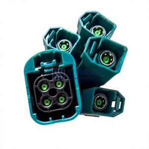 Waterproof Mini FAKRA Quad-Port Female to Quad FAKRA Cable Assembly 2-2354439-9