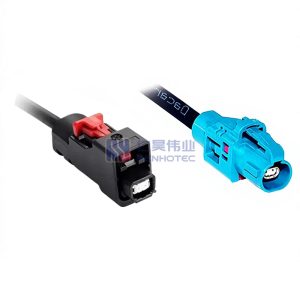 MATEnet Female to H-MTD Female Ethernet Cable Assembly