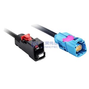 MATEnet Female to H-MTD Male Ethernet Cable Assembly