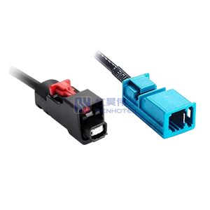 MATEnet Female to H-MTD Male Single-Port Ethernet Cable Assembly
