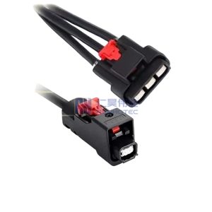 Triple-Port H-MTD Female to Three Single-Port Female Ethernet Cable Assembly