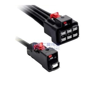 Six-Port H-MTD Female to Six Single-Port Female Ethernet Cable Assembly