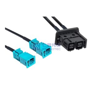 MATEnet Dual-Port Female to Male Ethernet Cable Assembly