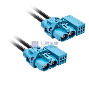 HSD 4 Pin Male to H-MTD Female Ethernet Adapter Cable