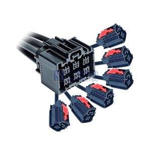 Six-Port Female to Six Single-Port Female Ethernet Breakout Harness