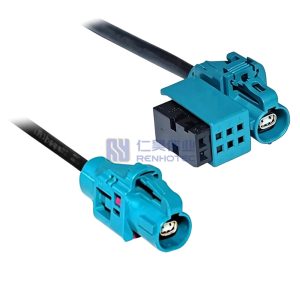H-MTD + 6P Single-Port 10G Automotive Ethernet Cable Assembly 99K1HC-1CAZ5-Z