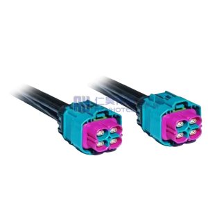 Waterproof H-MTD Four-Port Female 10G Automotive Ethernet Cable Assembly E6K14D-1CAZ5-Z