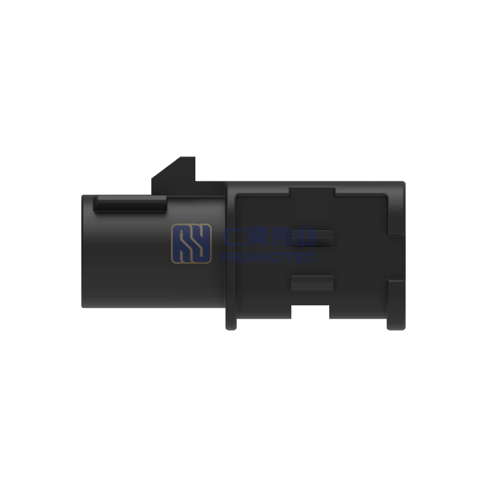 Wire-to-Wire, 180° Cable Exit, 1 Position, C Code, Housing for Male Terminals, Signal, Cable Mount (Free-Hanging), FAKRA, Data Connectivity Housings - Image 2