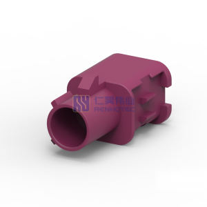 Wire-to-Wire, 180° Cable Exit, 1 Position, E Code, Housing for Male Terminals, Signal, Cable Mount (Free-Hanging), FAKRA, Data Connectivity Housings