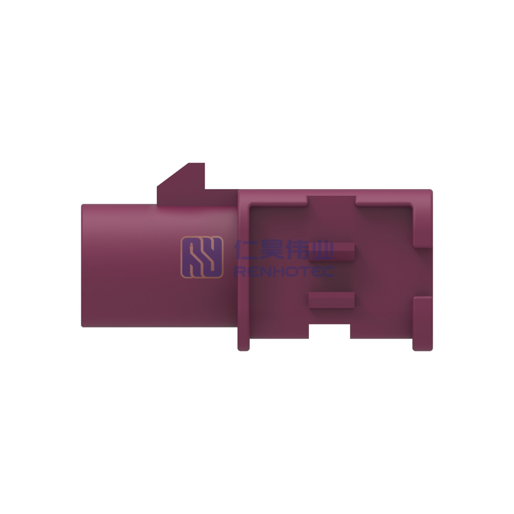 Wire-to-Wire, 180° Cable Exit, 1 Position, E Code, Housing for Male Terminals, Signal, Cable Mount (Free-Hanging), FAKRA, Data Connectivity Housings - Image 2