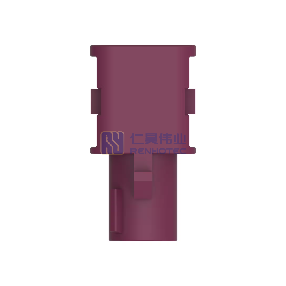 Wire-to-Wire, 180° Cable Exit, 1 Position, E Code, Housing for Male Terminals, Signal, Cable Mount (Free-Hanging), FAKRA, Data Connectivity Housings - Image 3