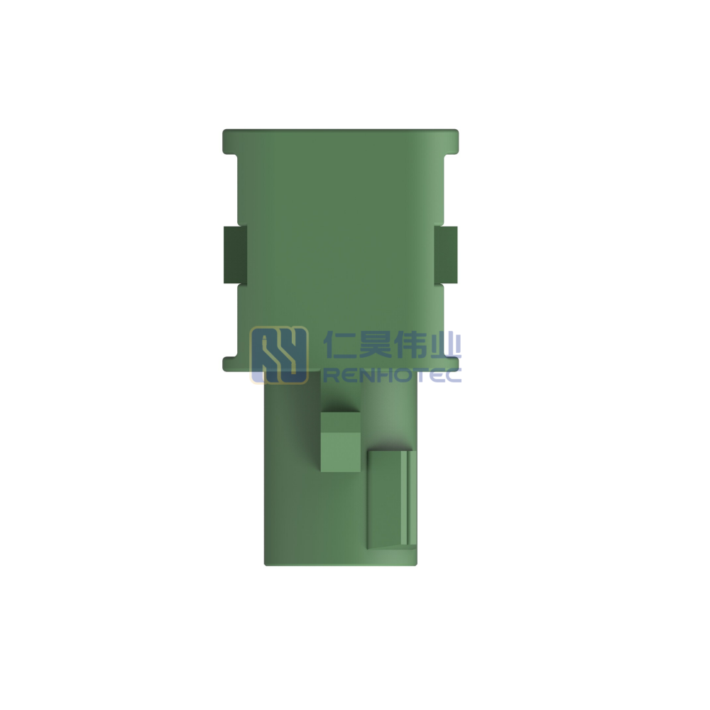 Wire-to-Wire, 180° Cable Exit, 1 Position, F Code, Housing for Male Terminals, Signal, Cable Mount (Free-Hanging), FAKRA, Data Connectivity Housings - Image 3