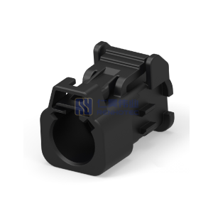 Cable-to-Board, 180° Cable Exit, 1 Position, B Code, Housing for Female Terminals, Crimp, FAKRA, Data Connectivity Housings