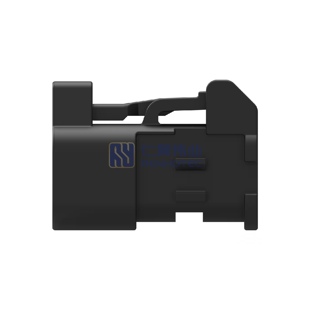 Cable-to-Board, 180° Cable Exit, 1 Position, B Code, Housing for Female Terminals, Crimp, FAKRA, Data Connectivity Housings - Image 2