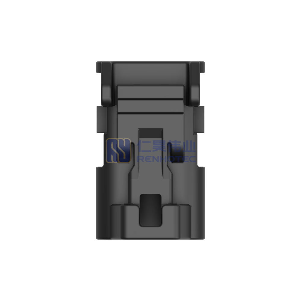 Cable-to-Board, 180° Cable Exit, 1 Position, B Code, Housing for Female Terminals, Crimp, FAKRA, Data Connectivity Housings - Image 3