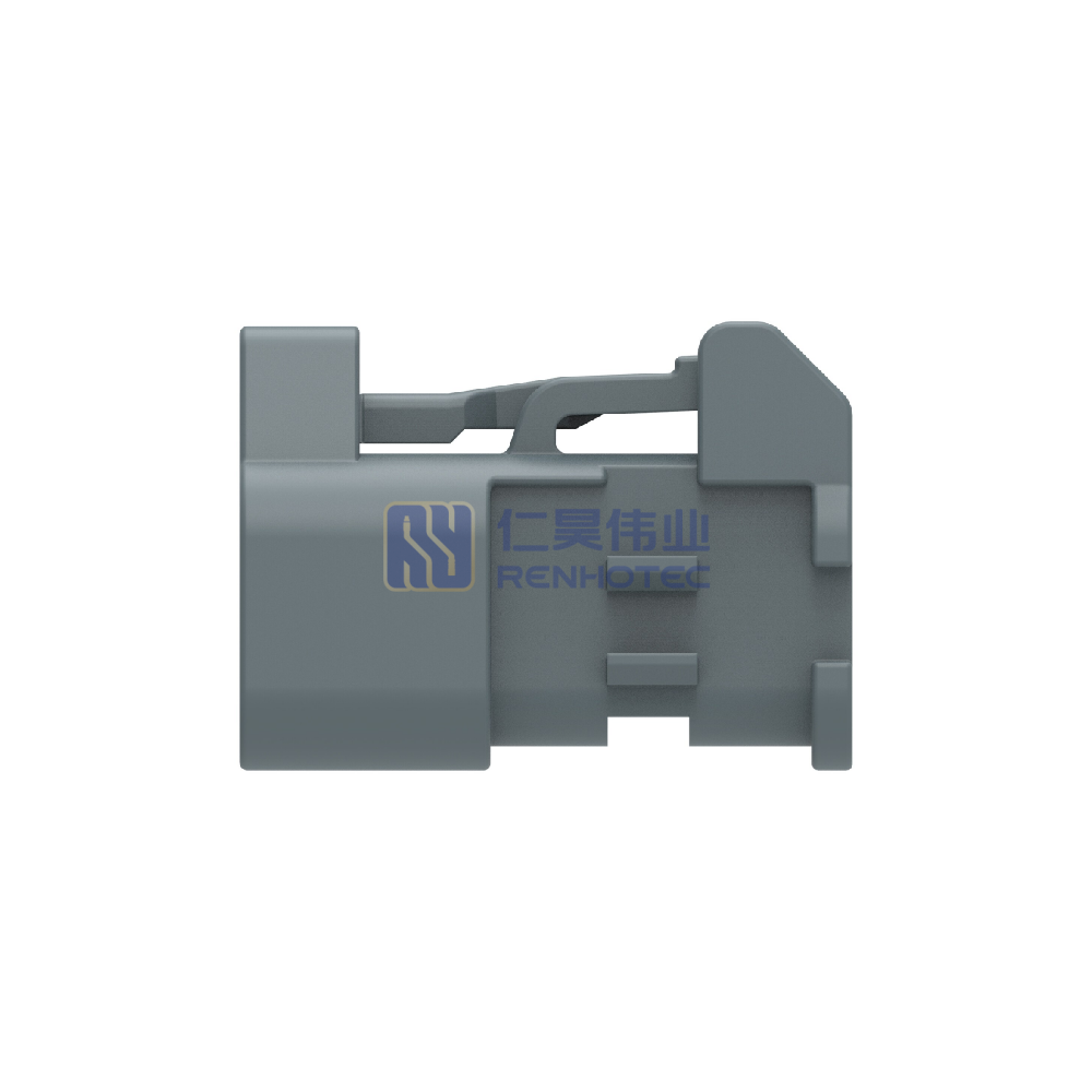 Wire-to-Wire, 180° Cable Exit, 1 Position, H Code, Housing for Female Terminals, Crimp, Cable Mount (Free-Hanging), FAKRA, Data Connectivity Housings - Image 2