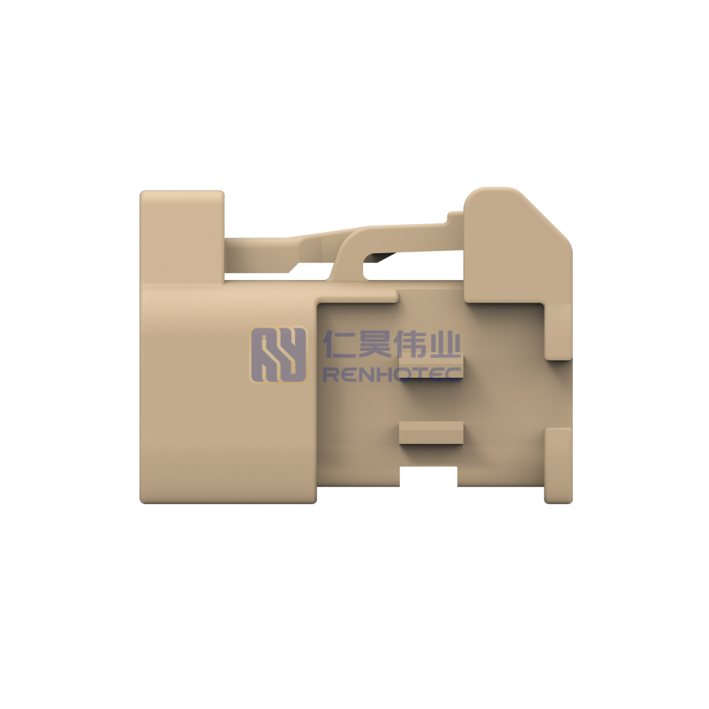 Wire-to-Wire, 180° Cable Exit, 1 Position, K Code, Housing for Female Terminals, Crimp, Cable Mount (Free-Hanging), FAKRA, Data Connectivity Housings - Image 2