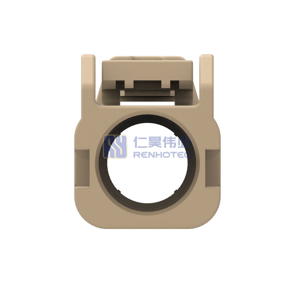 Wire-to-Wire, 180° Cable Exit, 1 Position, K Code, Housing for Female Terminals, Crimp, Cable Mount (Free-Hanging), FAKRA, Data Connectivity Housings - Image 4