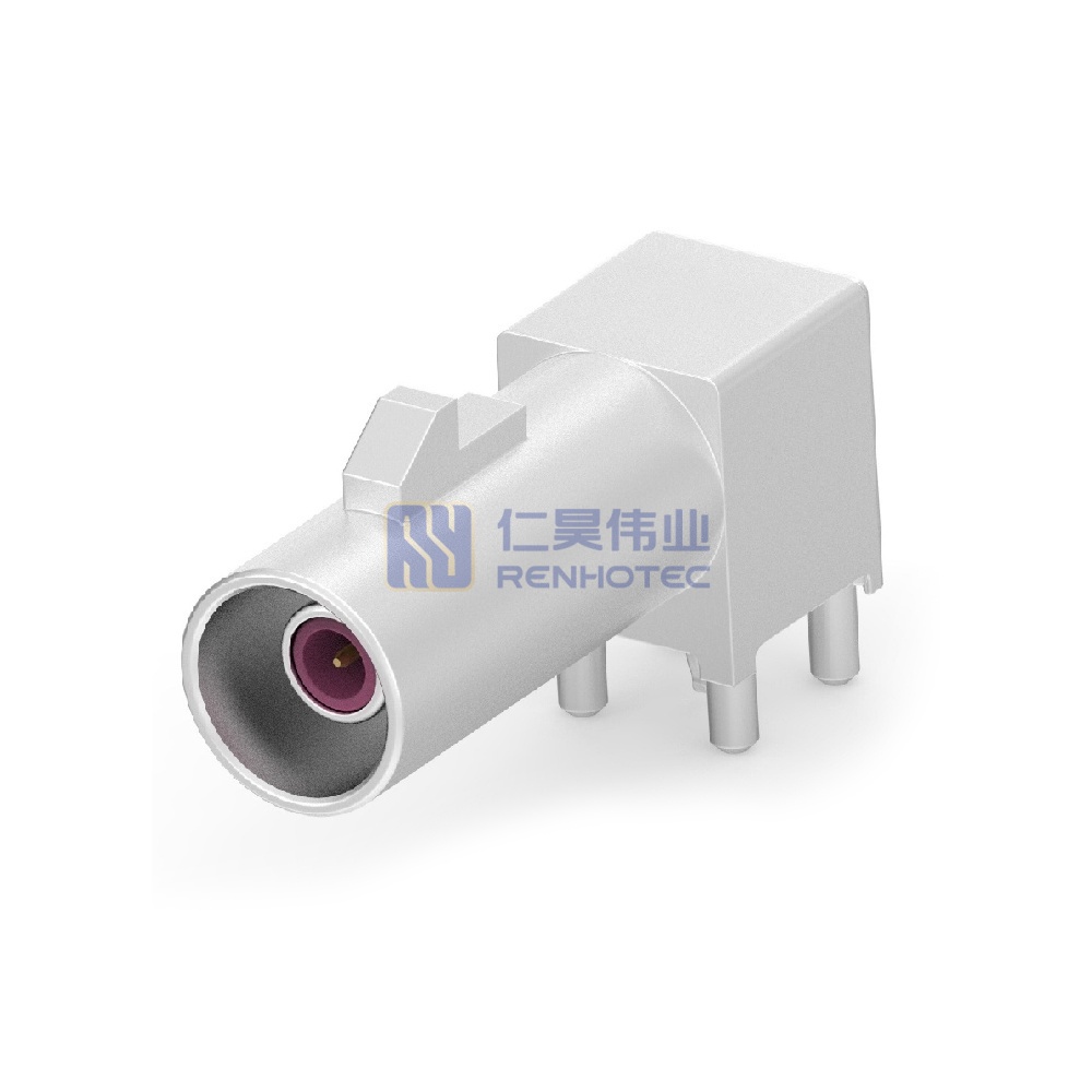 Wire-to-Wire, 180° Cable Exit, 1 Position, A Code, Jack, Crimp, Cable Mount (Free-Hanging), FAKRA, Data Connectivity Housings - Image 2