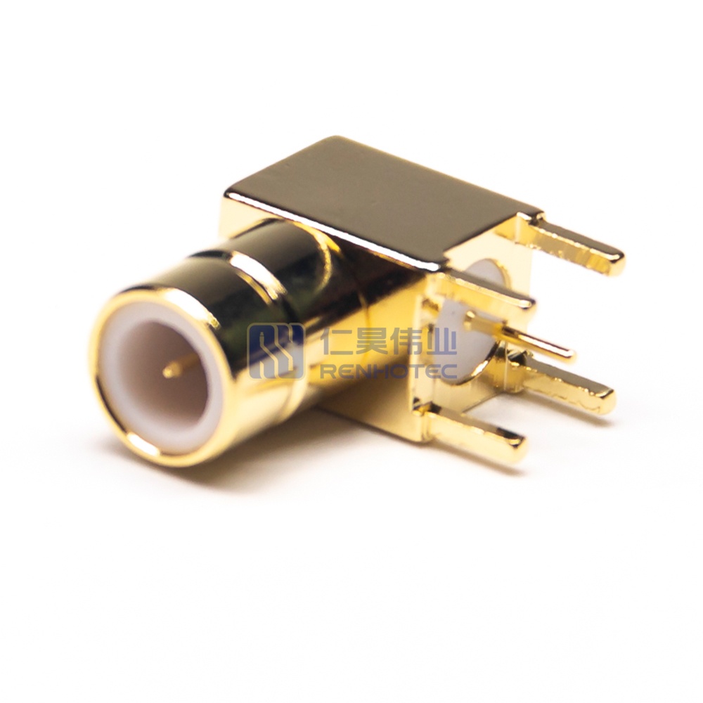 SMB Connector Right Angle Jack Female Pin Solder 50 Ohm - RHT-626-0219 - Image 3
