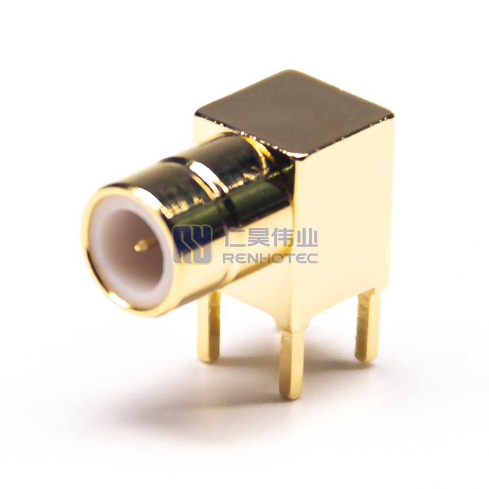 SMB Connector Right Angle Jack Female Pin Solder 50 Ohm - RHT-626-0219 - Image 2