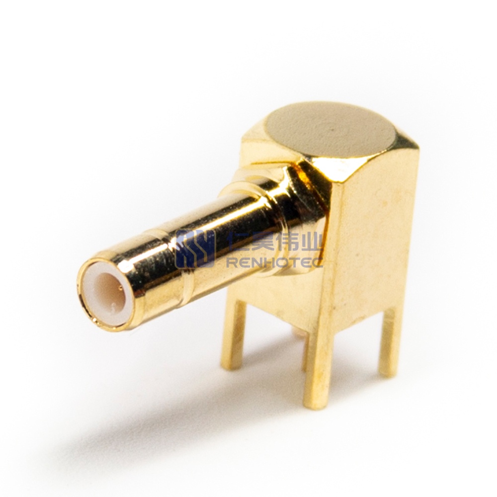 SMB Connector Right Angle Jack Female Pin Solder - RHT-626-0115 - Image 6