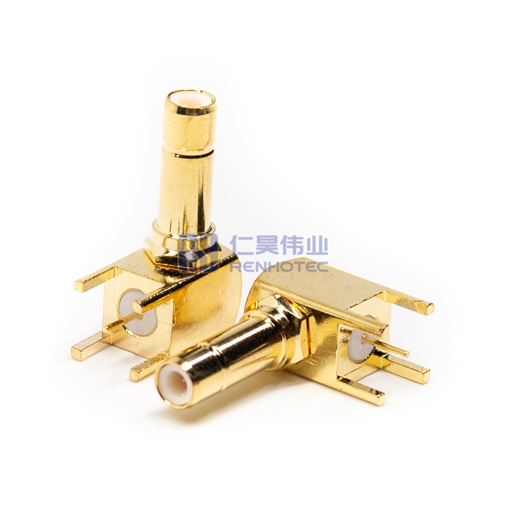 SMB Connector Right Angle Jack Female Pin Solder - RHT-626-0115 - Image 4