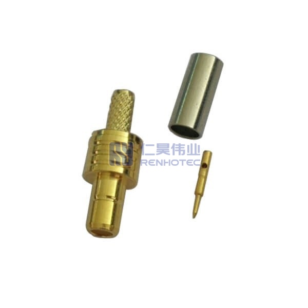 SMB Connector Right Angle Plug Female Pin Solder 50ohm for RG316 Cable - RHT-626-0008