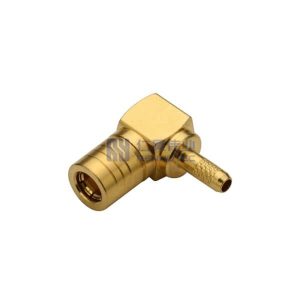 SMB Connector Right Angle Plug Female Pin Crimp 50ohm for RG178 Cable - RHT-626-0216
