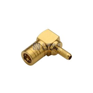SMB Connector Right Angle Plug Female Pin Crimp 50ohm for RG316/RG174 Cable - RHT-626-0218