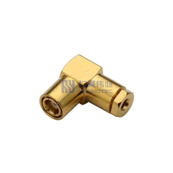 SMB Connector Right Angle Plug Female Pin Clamp 50ohm for RG316 Cable - RHT-626-0220