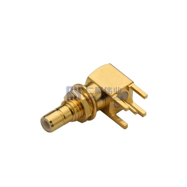 SMB Connector Right Angle Jack Male Pin Solder 50ohm - RHT-626-0239
