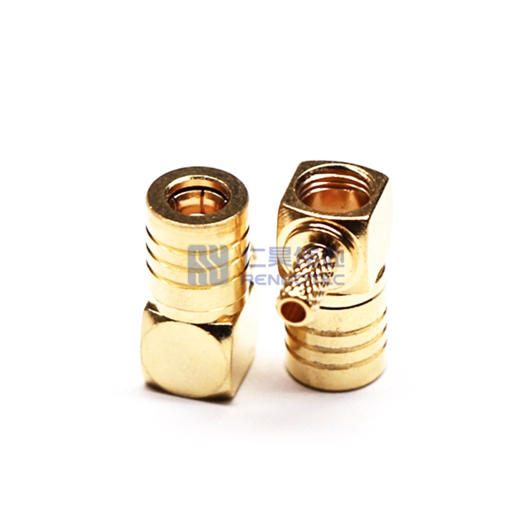 SMB Connector Right Angle Plug Female Pin Crimp 50ohm - RHT-626-0246 - Image 2