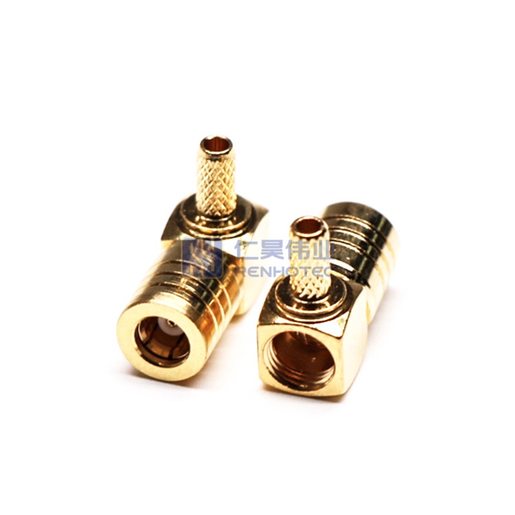 SMB Connector Right Angle Plug Female Pin Crimp 50ohm - RHT-626-0246 - Image 3