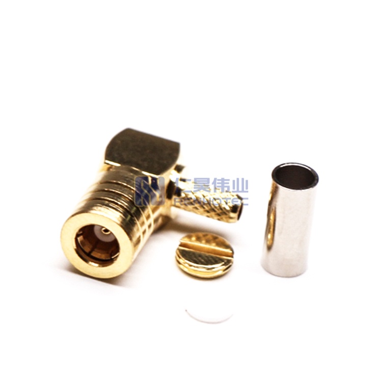 SMB Connector Right Angle Plug Female Pin Crimp 50ohm - RHT-626-0246 - Image 4