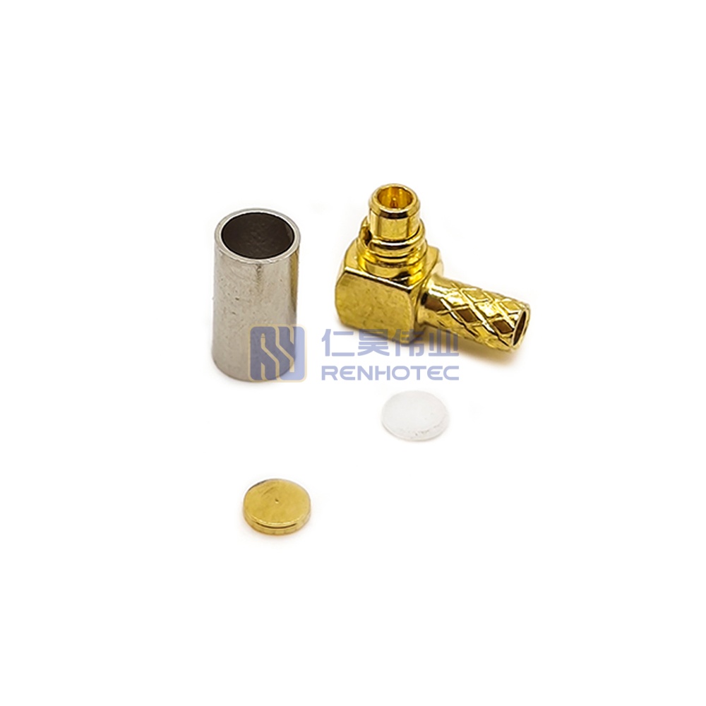 MMCX Connector Right Angle Plug Crimp Cable - RHT-631-0002 - Image 2