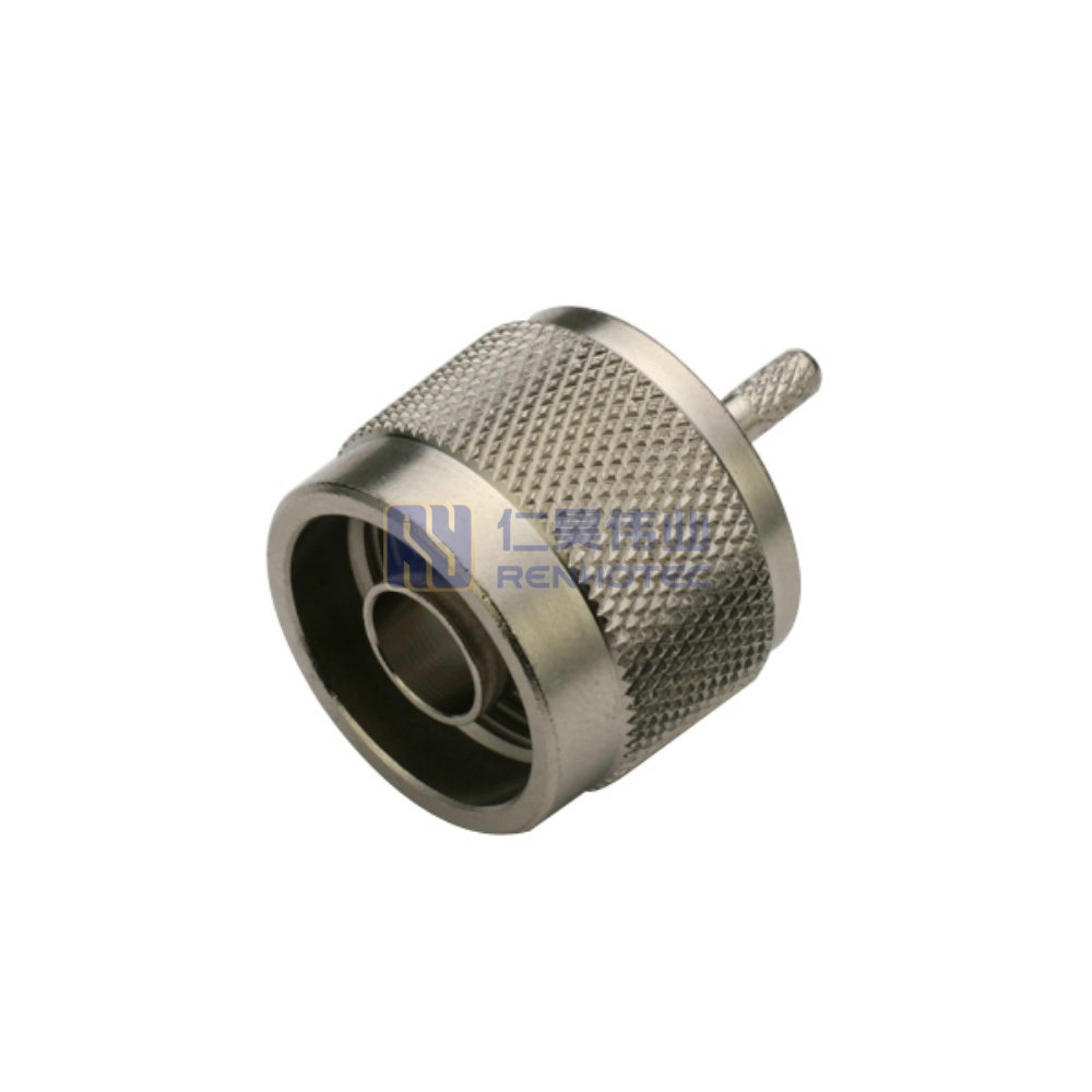 N Type Male Crimp Coaxial Connector for RG400/RG233/LMR195/LMR142 Cable - RHT-614-0104