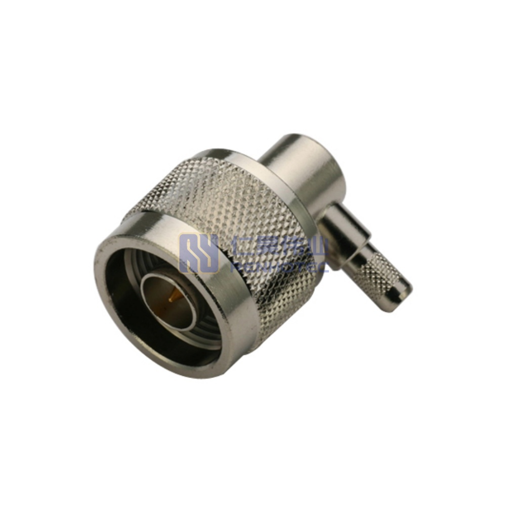 N Type Male Right Angle Crimp RF Connector for RG316 Cable - RHT-614-0117
