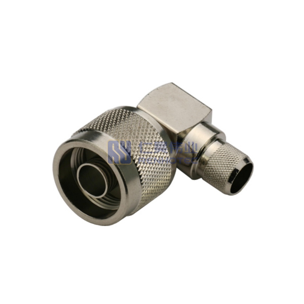 N Type Male Right Angle Crimp RF Connector for RG213 Cable - RHT-614-0120