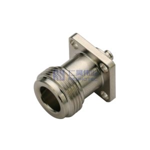 N Female 4 Hole Flange Panel Mount RF Coaxial Connector for UT085 Cable - RHT-614-0126