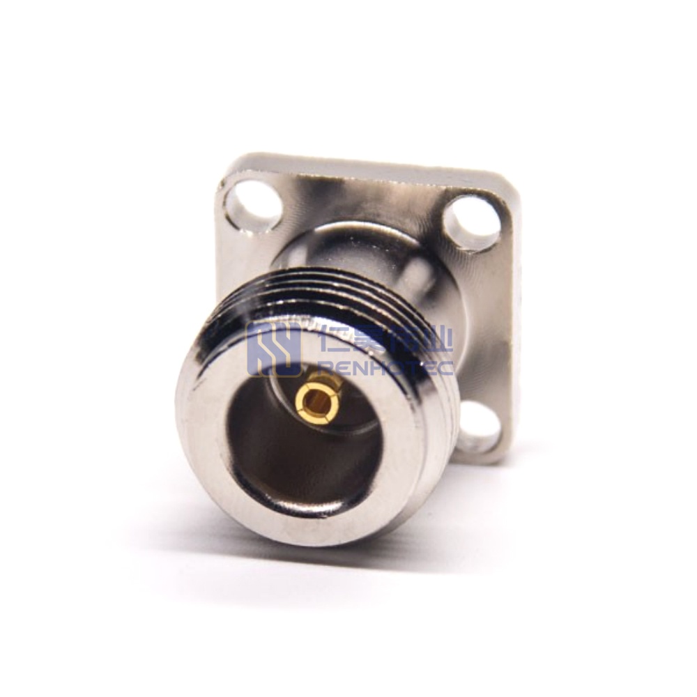 N Type Female Straight Waterproof 4 Hole Flange RF Coaxial Connector - RHT-614-0141 - Image 3