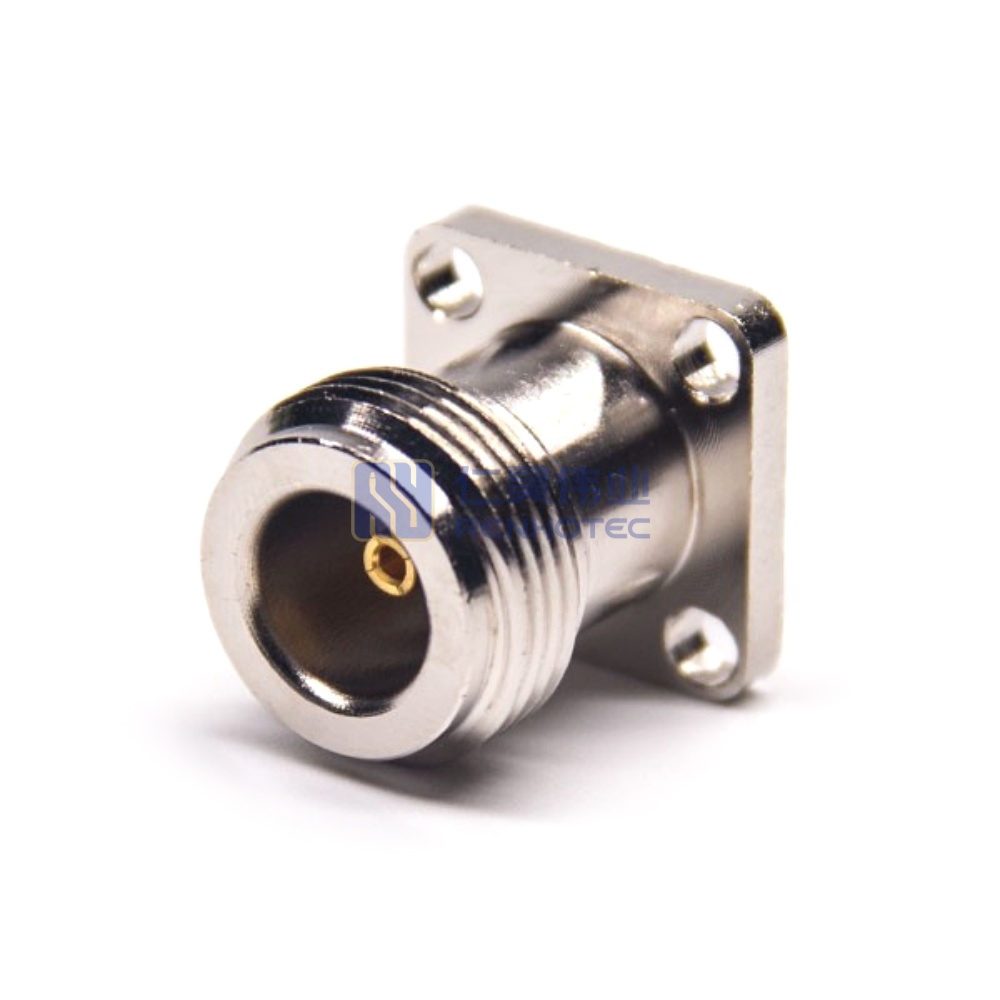 N Type Female Straight Waterproof 4 Hole Flange RF Coaxial Connector - RHT-614-0141 - Image 4