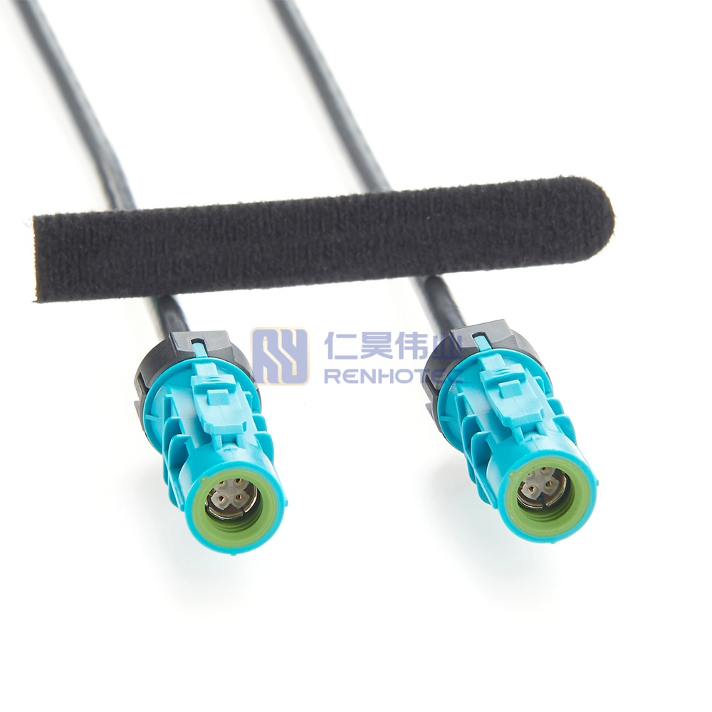 Waterproof HSD 4P Female to Female LVDS Wire Harness - RHT-605-20792 - Image 2