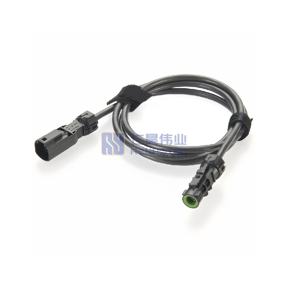 Waterproof HSD 4P Female to Female LVDS Extension Cable - RHT-605-20793