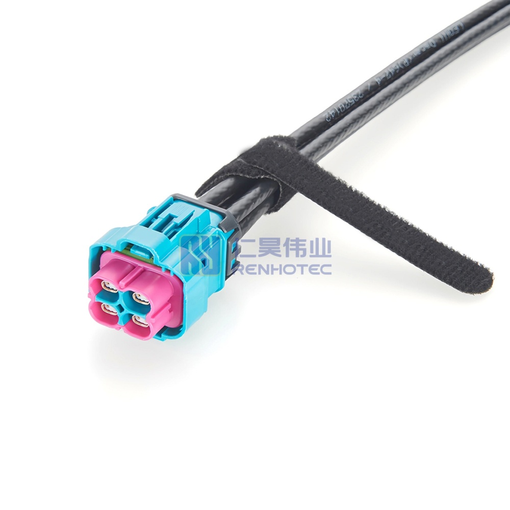 Waterproof 4 in 1 H-MTD Female to Female Automotive Ethernet Cable - RHT-605-20798 - Image 2
