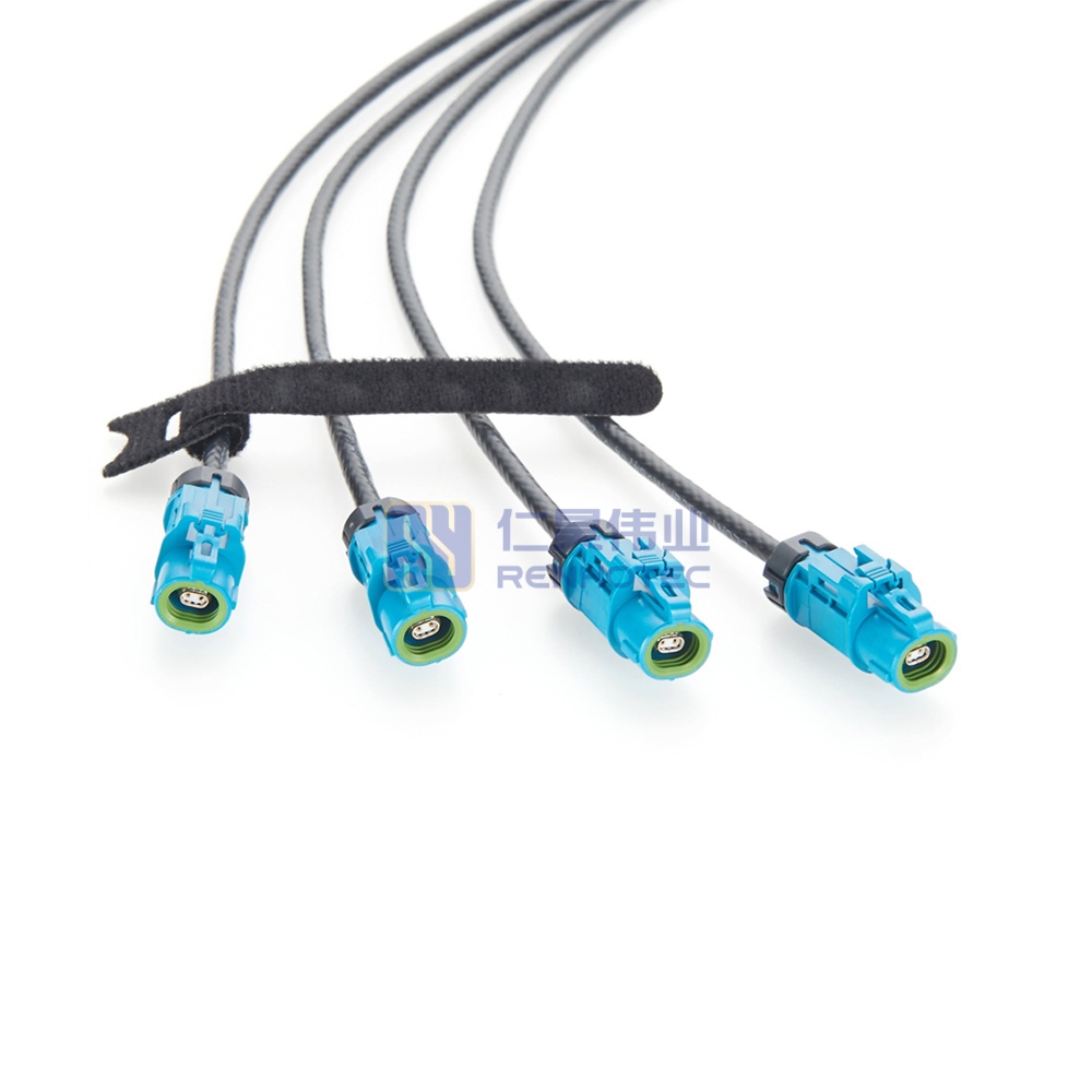 Waterproof 4 in 1 H-MTD Female to Female Automotive Ethernet Cable - RHT-605-20798 - Image 3