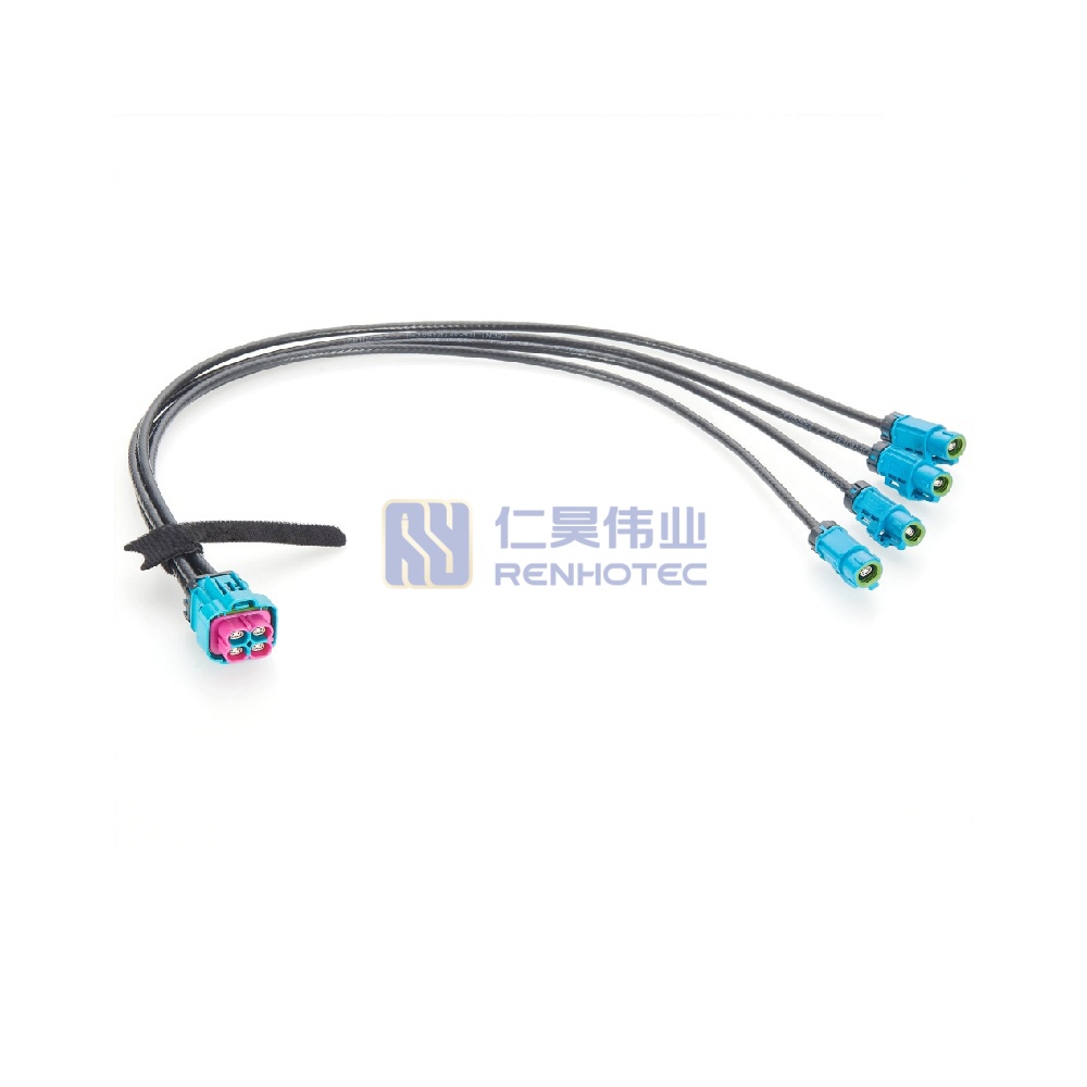 Waterproof 4 in 1 H-MTD Female to Female Automotive Ethernet Cable - RHT-605-20798 - Image 5